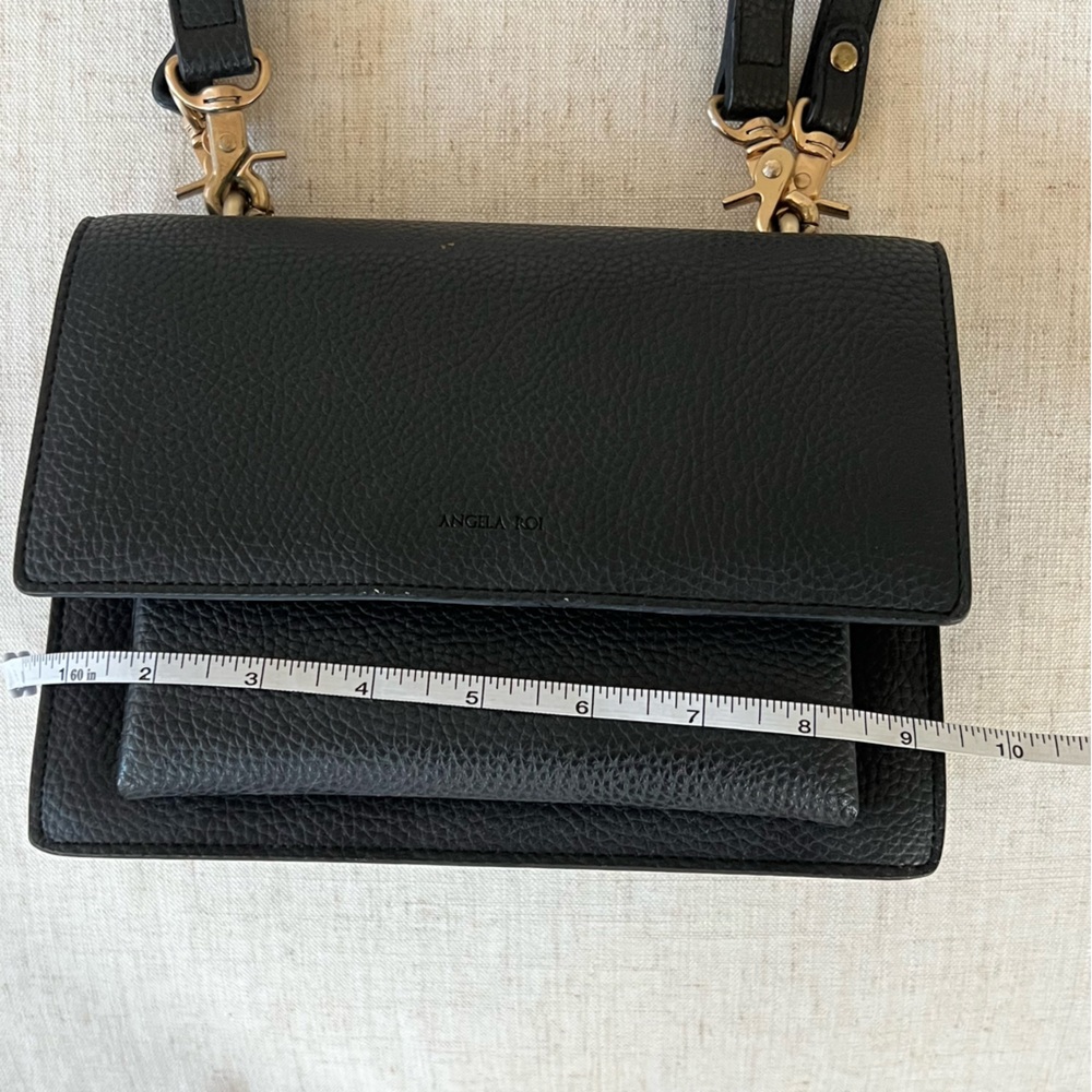 Angela Roi Eloise Vegan Leather Satchel Crossbody Bag - Picture 10 of 13